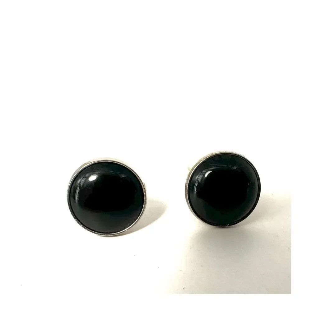 Pioneer vintage black onyx cufflinks